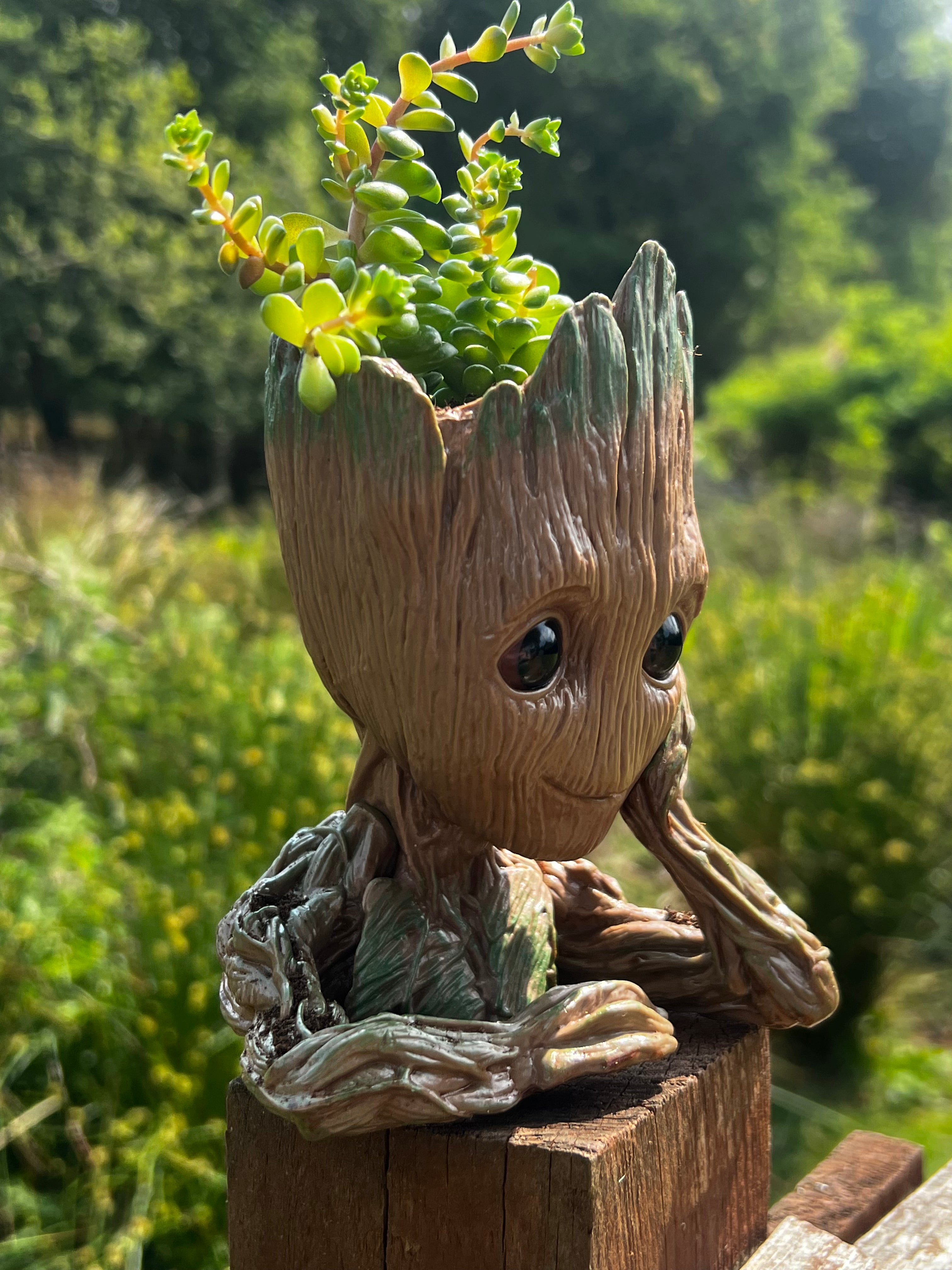 Baby Groot Figure, Succulent Planter